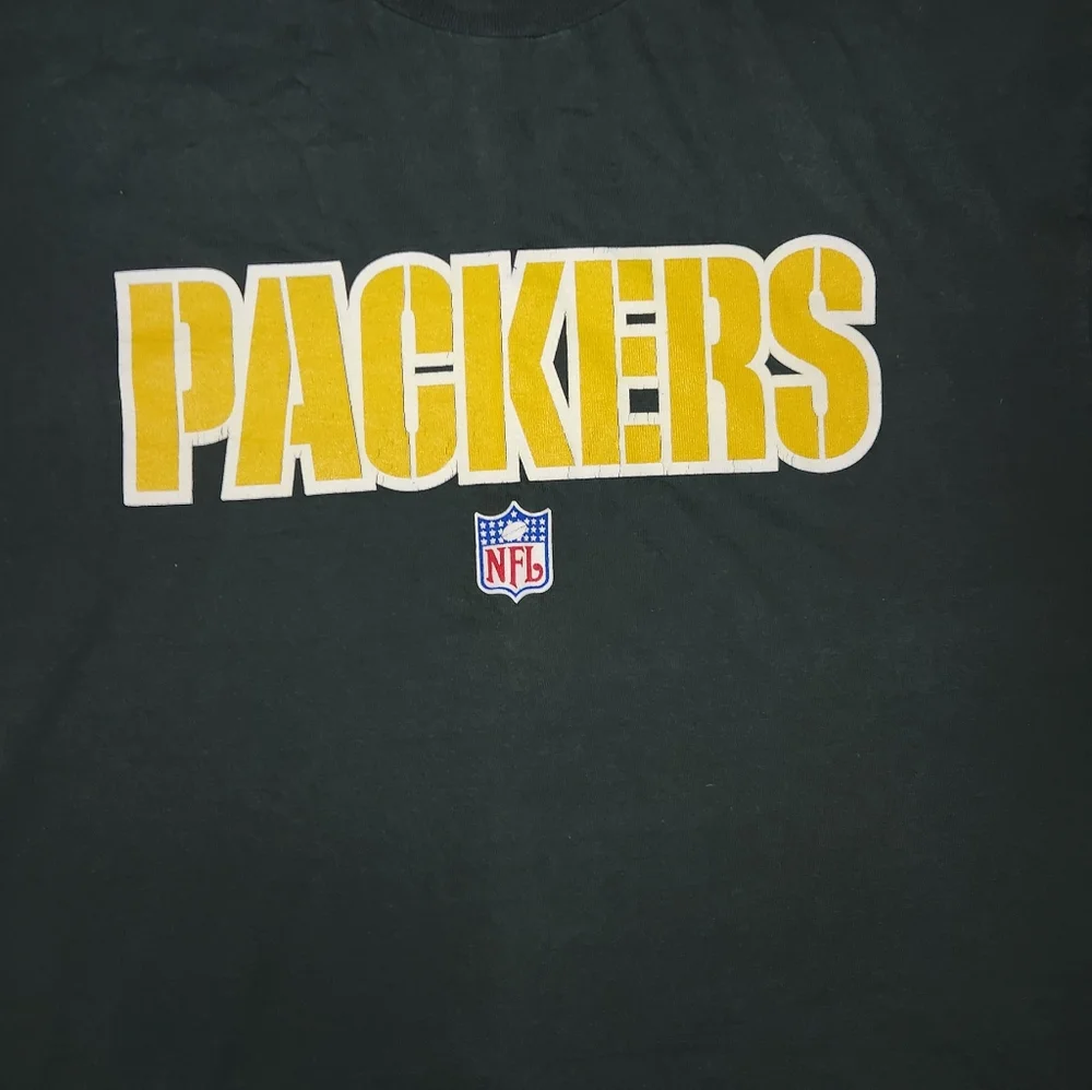 Vintage Reebok Green Bay Packers T-shirt Men Size Large